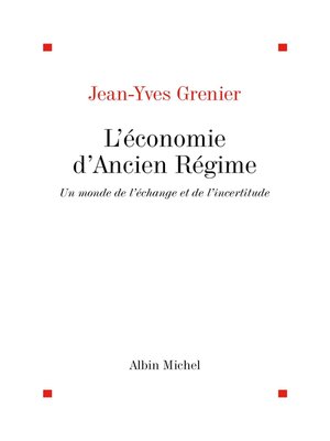 cover image of L'Économie d'Ancien Régime
